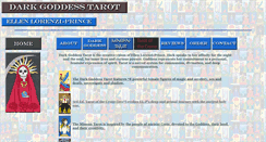 Desktop Screenshot of darkgoddesstarot.com